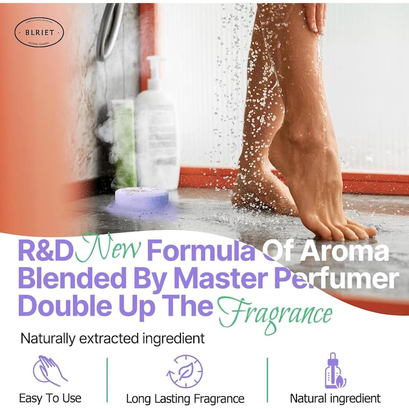 Natural Home Spa Self Care Relaxation Shower Bombs Beauty Gifts 8 Pack