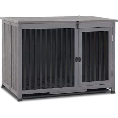 MCombo Dog Crate Furniture with Removable Tray, Solid Wood 1256/1279/1295