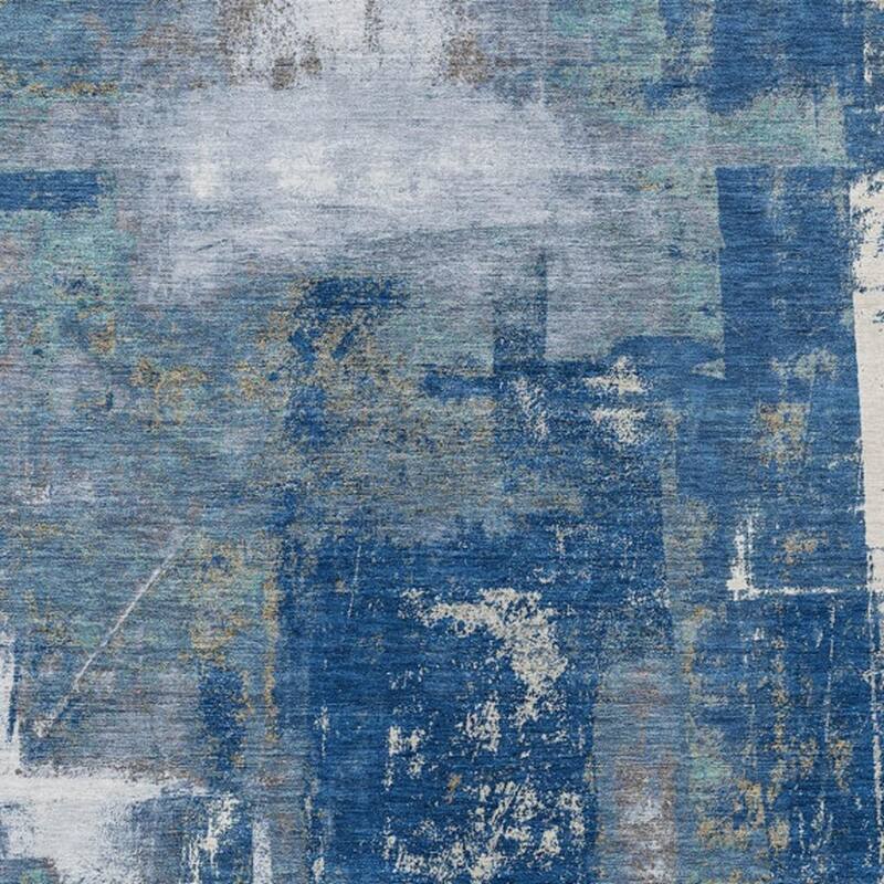 HomeRoots Abstract Transitional Rectangle Outdoor Rug