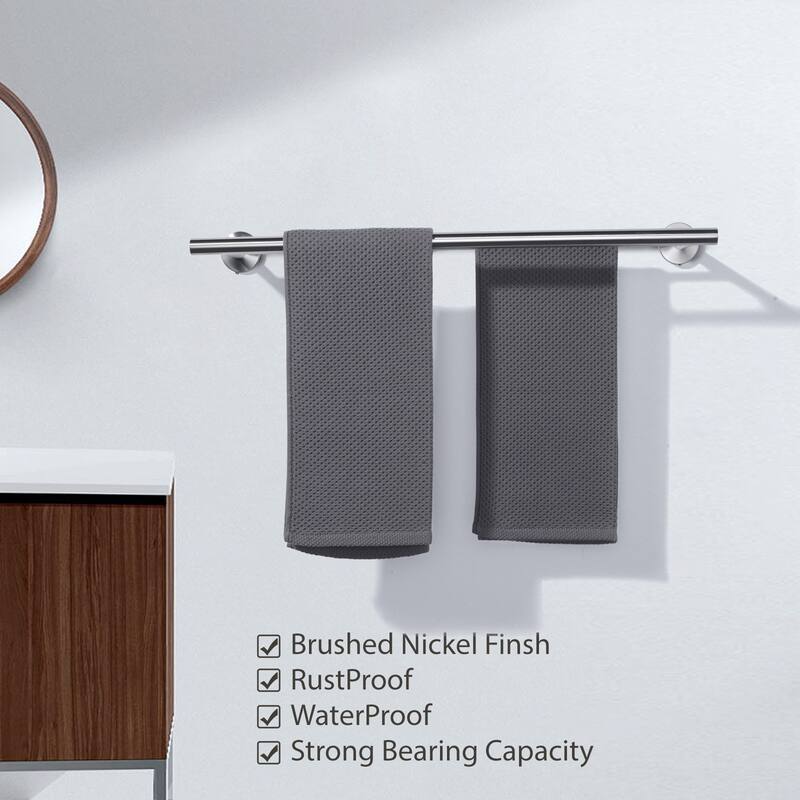 WOWOW Wall Mounted Stainless Steel Double Towel Bar