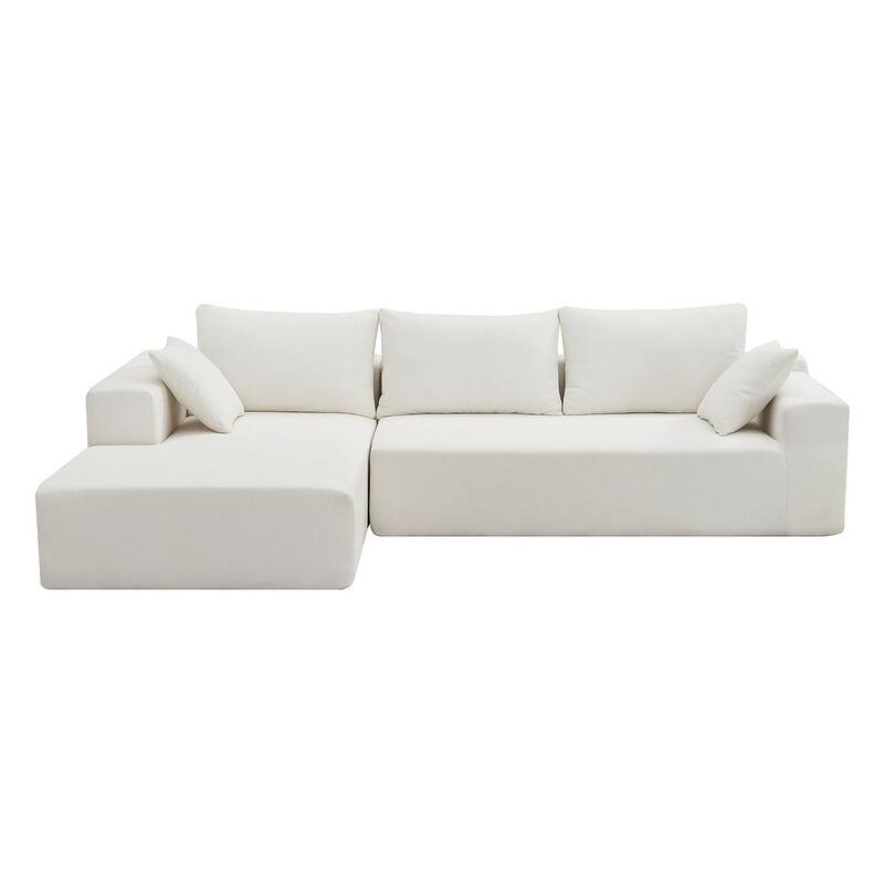L-shaped Modular Sectional Living Room Sofa Set