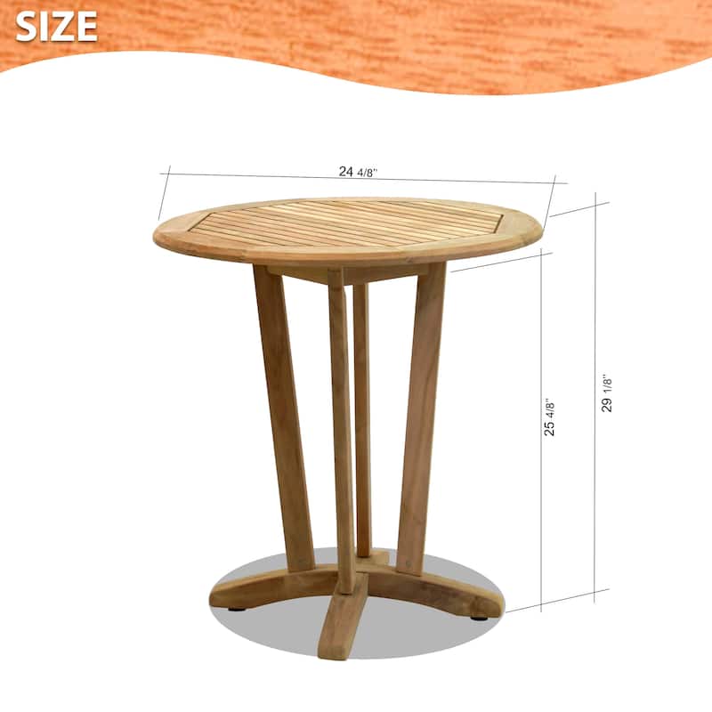 Amazonia Teak 3pc Outdoor Patio Wona Bistro Set