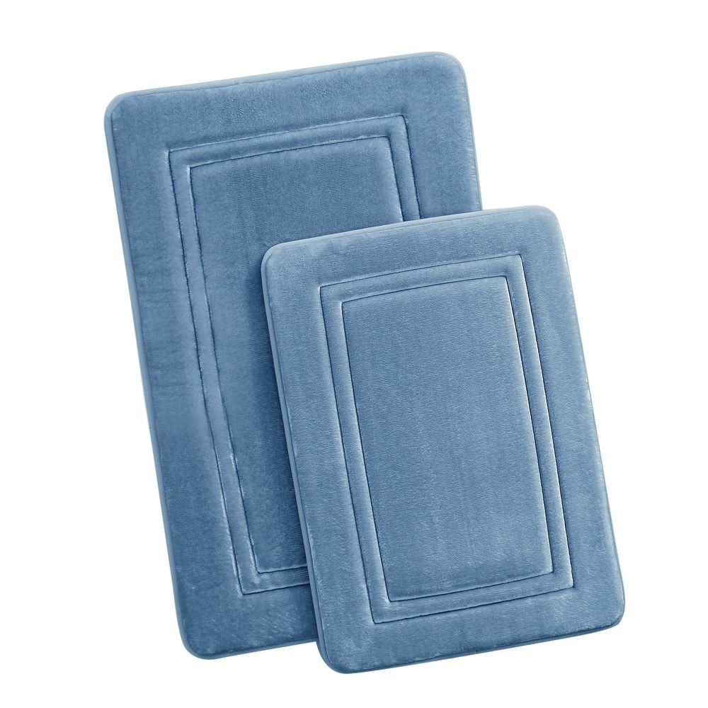 Truly Calm Antimicrobial 2 Pack Memory Foam Bath Rug