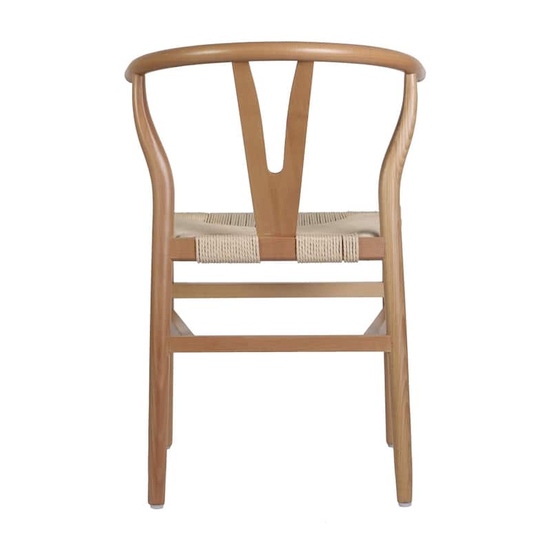 Commercial Y-Back Style Wood and Kraft Paper Stack Dining Chair - 22"D x 21.25"W x 29.75"H