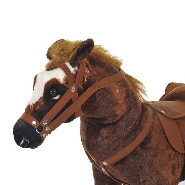 Realistic Ride-On Horse for Kids with Neighing Sounds, Core Muscle