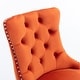 preview thumbnail 14 of 56, Set of 2 Contemporary Velvet Upholstered Barstools with Button Tufted Decoration