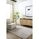 preview thumbnail 13 of 33, Livabliss Scandinavian Fossay Shag Stripe Washable Area Rug Light Beige/ Medium Gray - Rectangle - 7' 10" x 10'