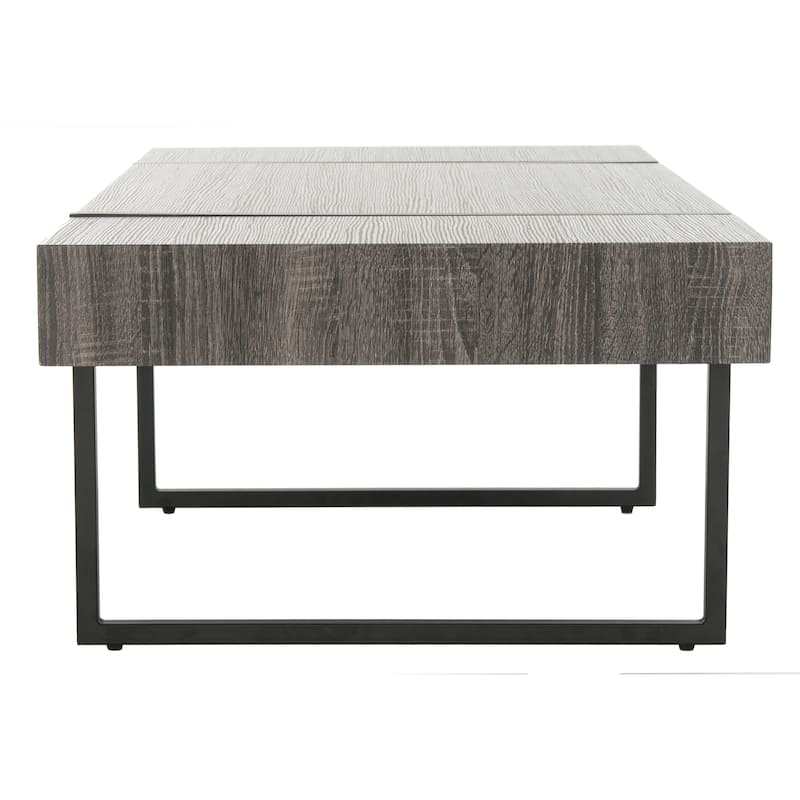 SAFAVIEH Tristan Modern Rustic Rectangular Coffee Table - 43.3" W x 23.6" L x 15.7" H - 43.3" W x 23.6" L x 15.7" H