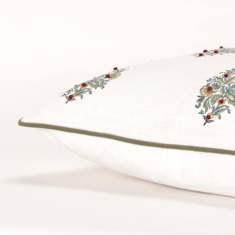Rizzy Home Boho Floral Throw Pillow Cover