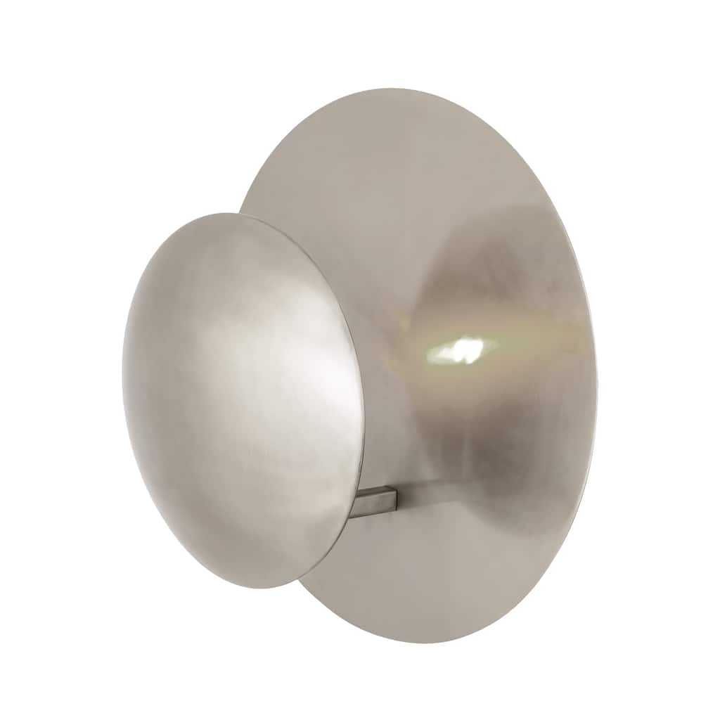 Lorens 12.5'' High 1-Light Sconce - Polished Nickel - 12.5 inch Tall