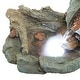 preview thumbnail 11 of 10, Alpine Corporation 20" Long Indoor/Outdoor Wood River Log Fountain with LED Lights