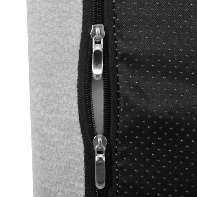 122" Modern L-Shaped Sectional Sofa, 2-Piece Set, Gray, Foam & Polyester