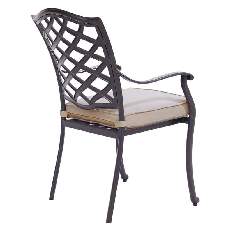 Deer Lake Aluminum Arm Chairs with Cast Slate Sunbrella Cushions (Set of 2) by Havenside Home