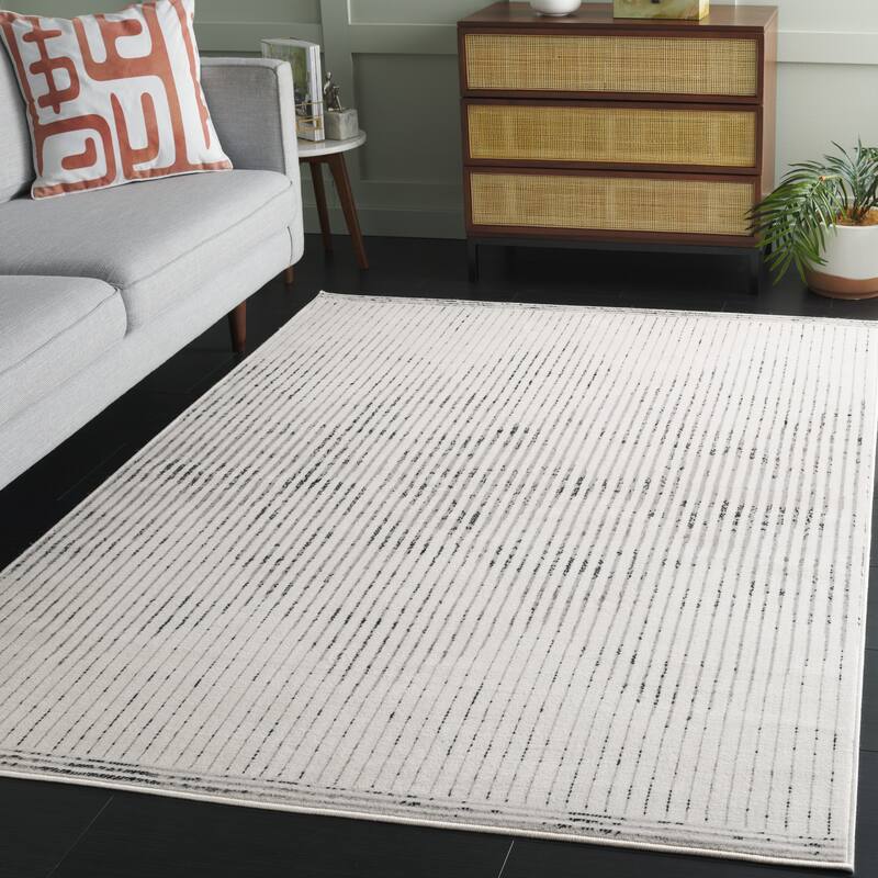 SAFAVIEH Temple Elinor Modern & Contemporary Jute Rug - 4' x 6' - Ivory/Grey
