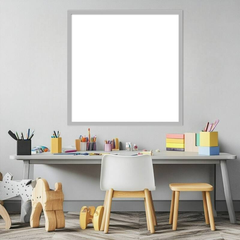 Amanti Art Hera Chrome Framed Dry Erase Magnetic Board