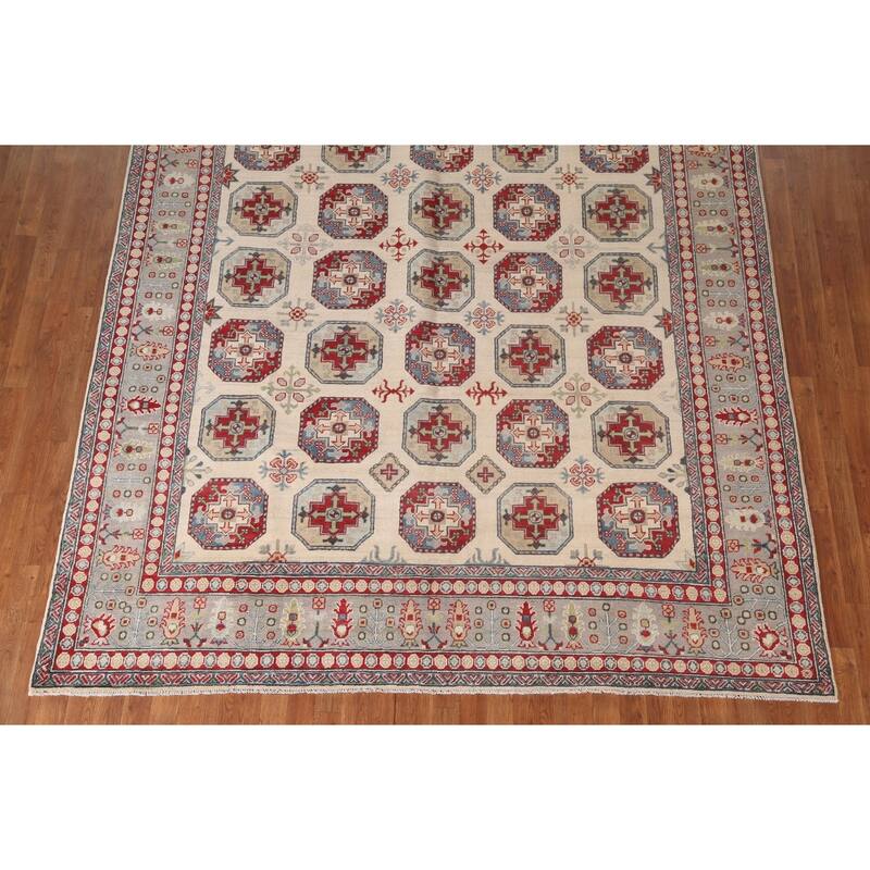 All-Over Kazak Oriental Area Rug Handmade Wool Carpet - 8'3" x 11'3"