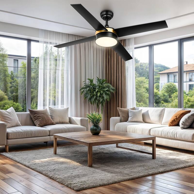 52 Inch Ceiling Fans with Light and Remote - Remote