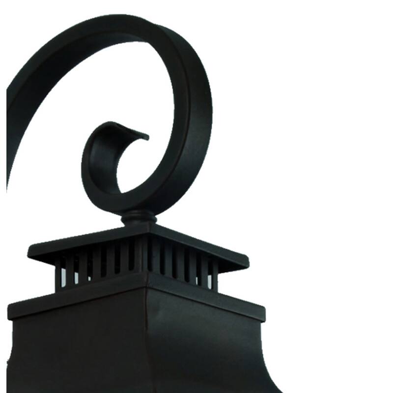 AA Warehousing Morgan 2 Light Exterior Light in Imperial Black Finish - Black