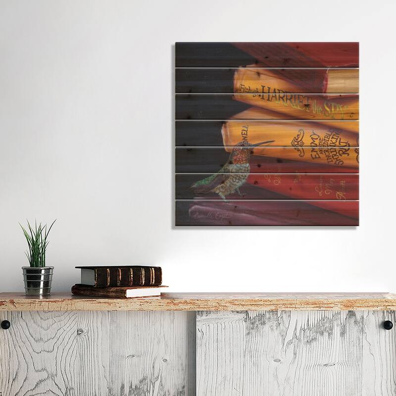 Nectar Search Print On Wood by Camille Engel - Multi-Color
