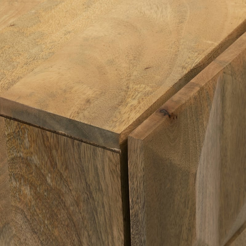 Poly & Bark Mango Wood Laso Nightstand