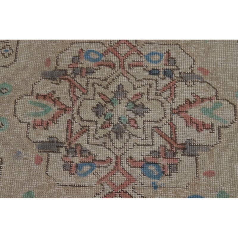 Overdyed Tabriz Persian Area Rug Hand-Knotted Wool Carpet - 7'8"x 10'8"