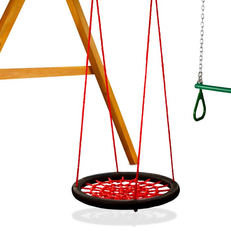 Gorilla Playsets Round Orbit Swing with Nylon Ropes