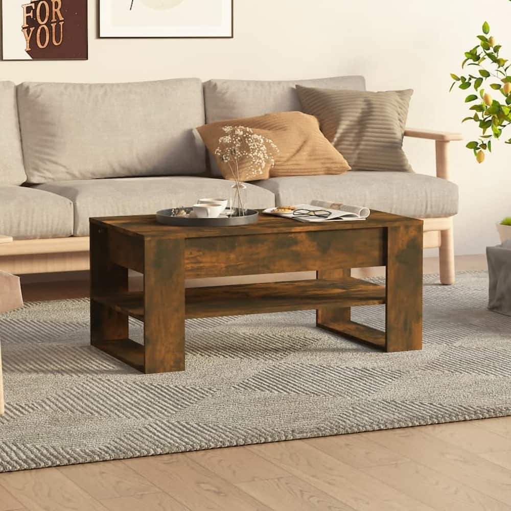 vidaXL Coffee Table multicolor 40.2"x21.7"x17.7" Engineered Wood