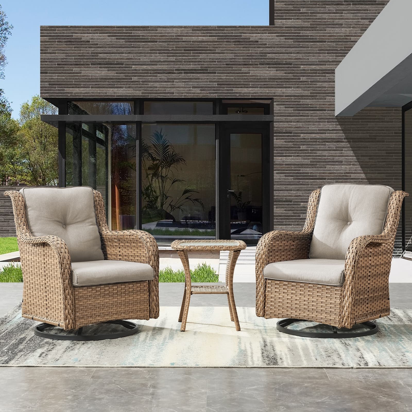 Option Yellow Wicker / Beige Cusion