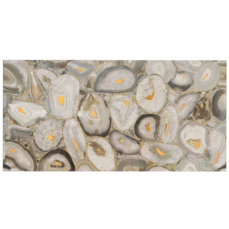 Onira 24x48 Beige Gold Porcelain Large Format Swirls Agate Wall Tile (15.5 sq ft/case) - 2 Pack