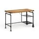 preview thumbnail 15 of 17, Furniture of America Wini Industrial Black 47-inch Metal Computer Desk Antique Black/Brown