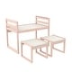 preview thumbnail 4 of 18, Max & Finn Signy Kids Table and 2 Chairs Set with Adjustable Heights, Pink/White
