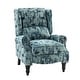 preview thumbnail 77 of 100, Olympus Upholstered Classic Manual Wingback Recliner with Spindle Legs by HULALA HOME