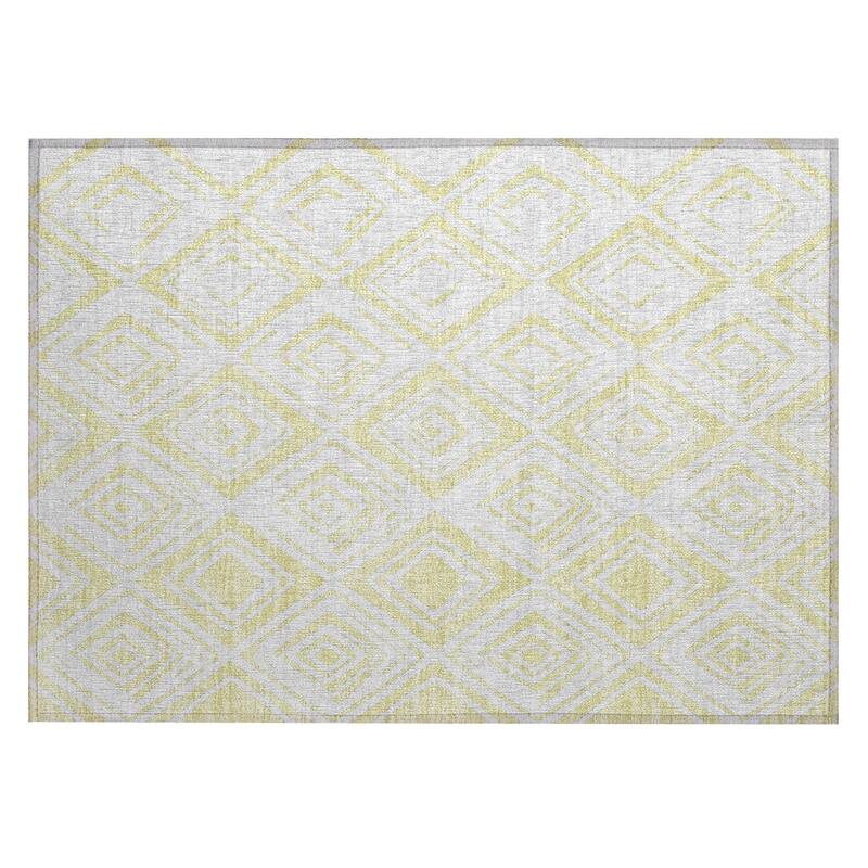 Machine Washable Indoor/ Outdoor Chantille Diamonds Ombre Rug