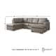preview thumbnail 7 of 30, Signature Design by Ashley Amuleto Brown 2-Piece Sectional with Chaise - 124"W x 86"D x 40"H
