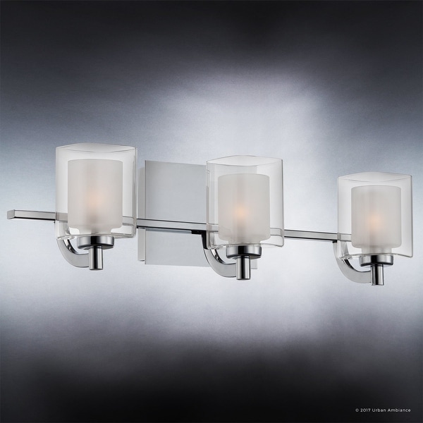 modern chrome vanity light