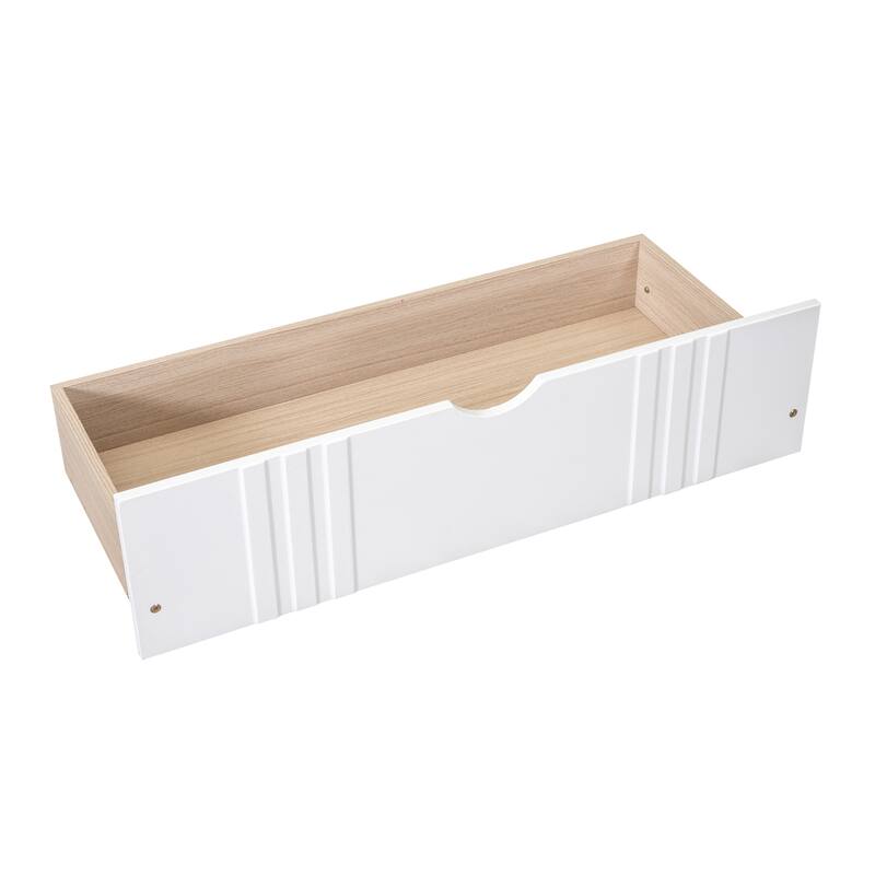 Solid Pine Twin Daybed with Drawers, Multi-Functional Bed and Sofa for Bedroom or Living Room