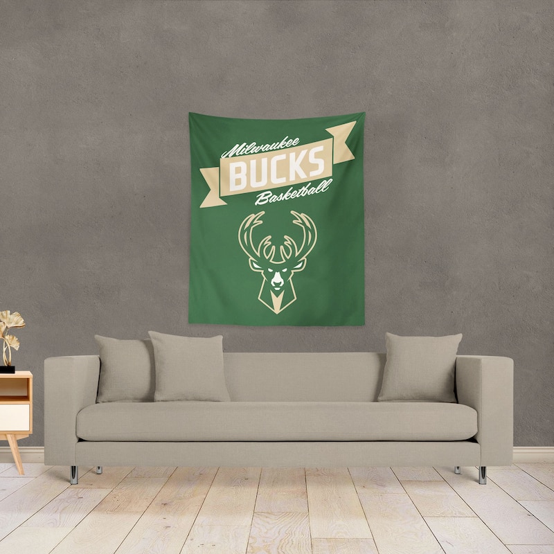 NBA Premium Bucks Printed Wall Hanging - 34"x40"