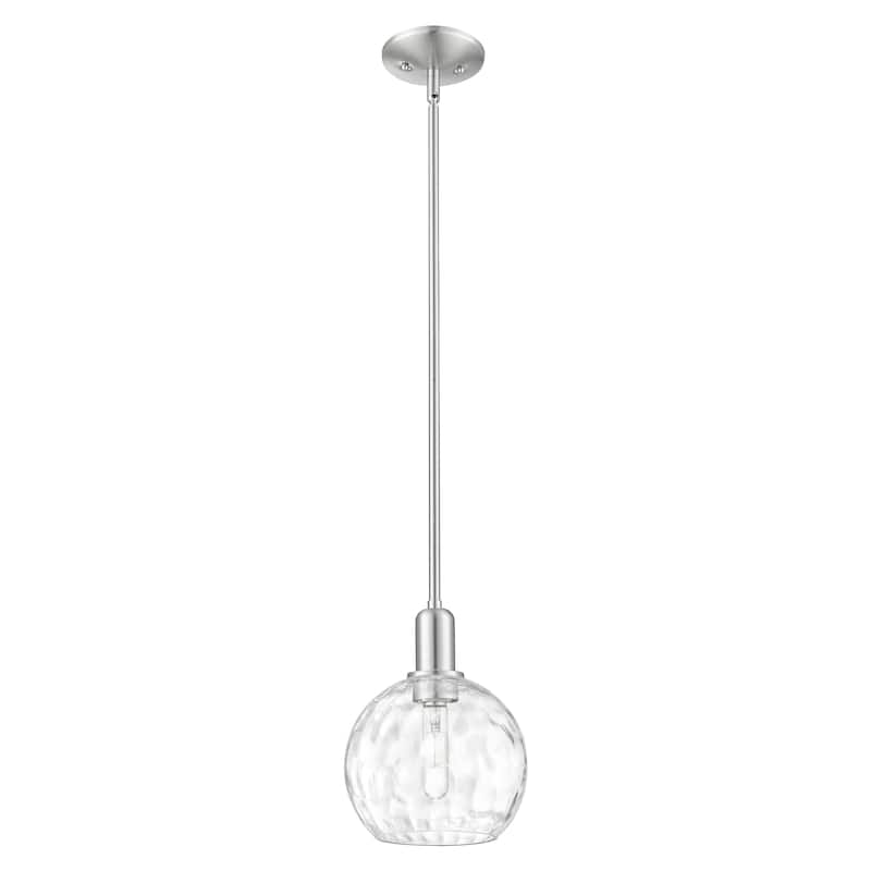 Innovations Lighting Endless Possibilities Arcadia - Athens Water Glass - 1 Light 8" Stem Hung Mini Pendant