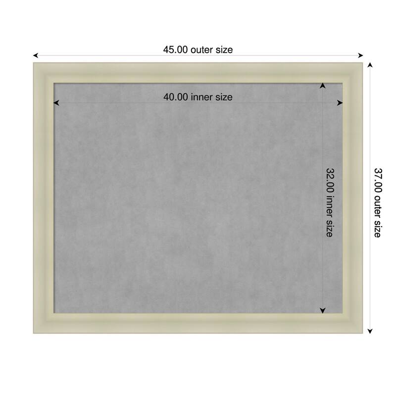 Amanti Art Oliver Black Framed - 45 x 37 in - Oliver Warm Silver