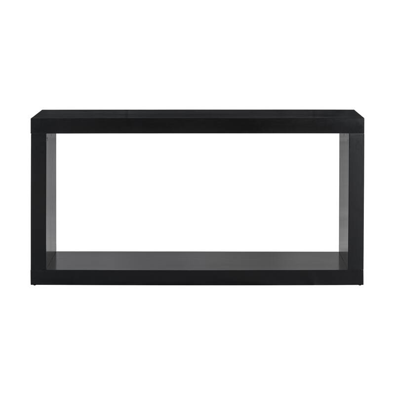 Black Entrance Table Rectangular Corridor Table for Living Room, Simple Console Table Console Tables