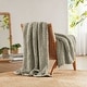 preview thumbnail 72 of 93, Madison Park Hand Made Chunky Double Knit Throw Blanket