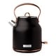 preview thumbnail 31 of 56, Haden Heritage 1.7 Liter Stainless Steel Electric Tea Kettle Black / Copper