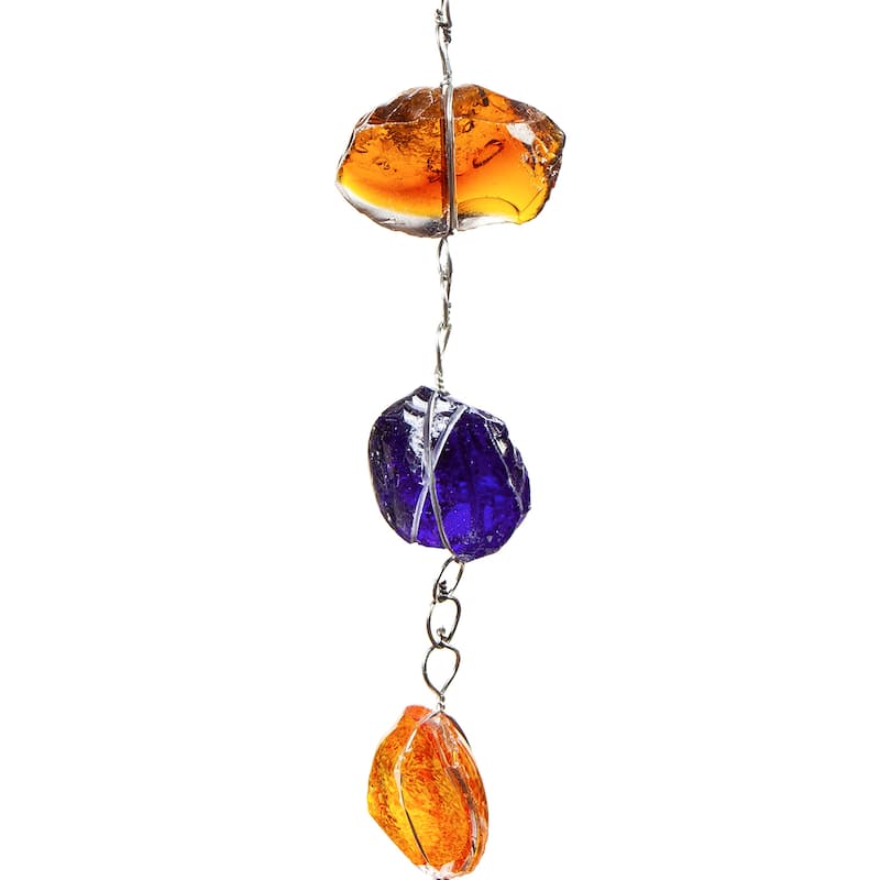 71" Multicolor Glass Rain Chain