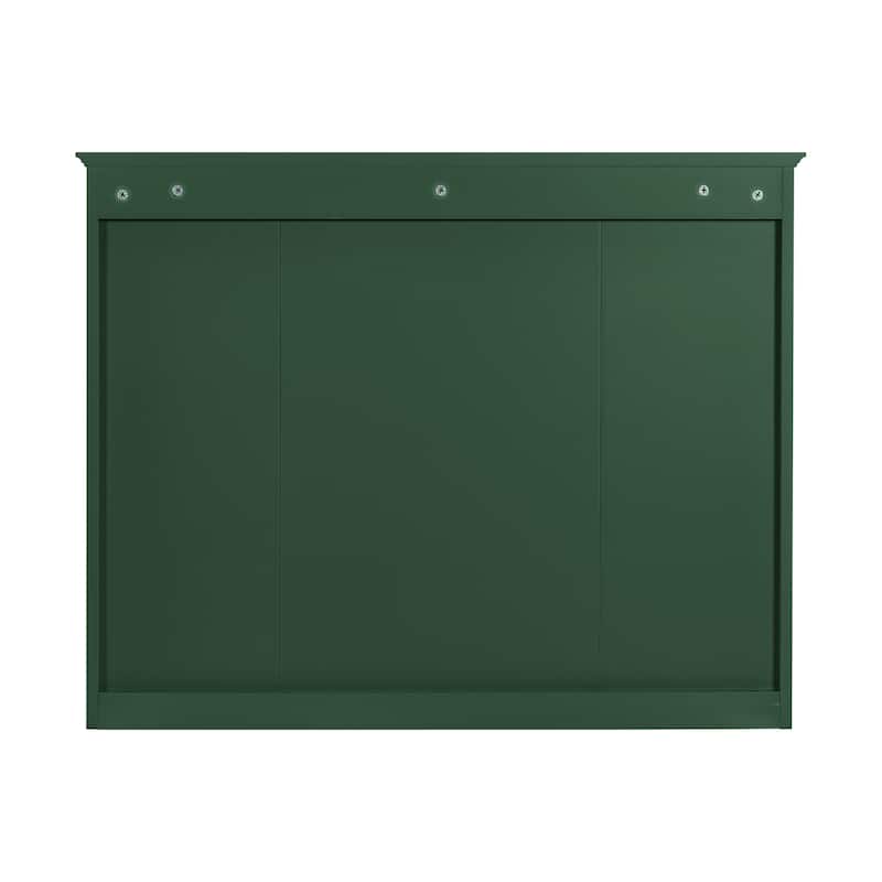 Modern Medicine Cabinet Wall Cabinet with Mirror and Open Compartments
