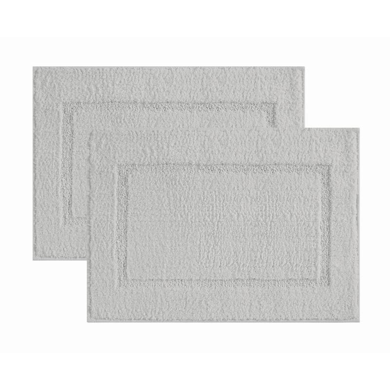 Truly Soft Cloud Set of 2 Bath Rug - Grey - (2) 20x34