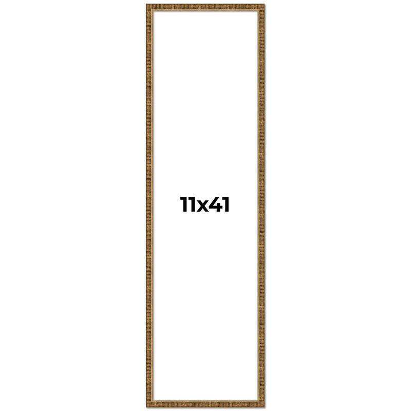 11x41 Frame Gold Kingsley Distressed Solid Wood Picture Frame Width