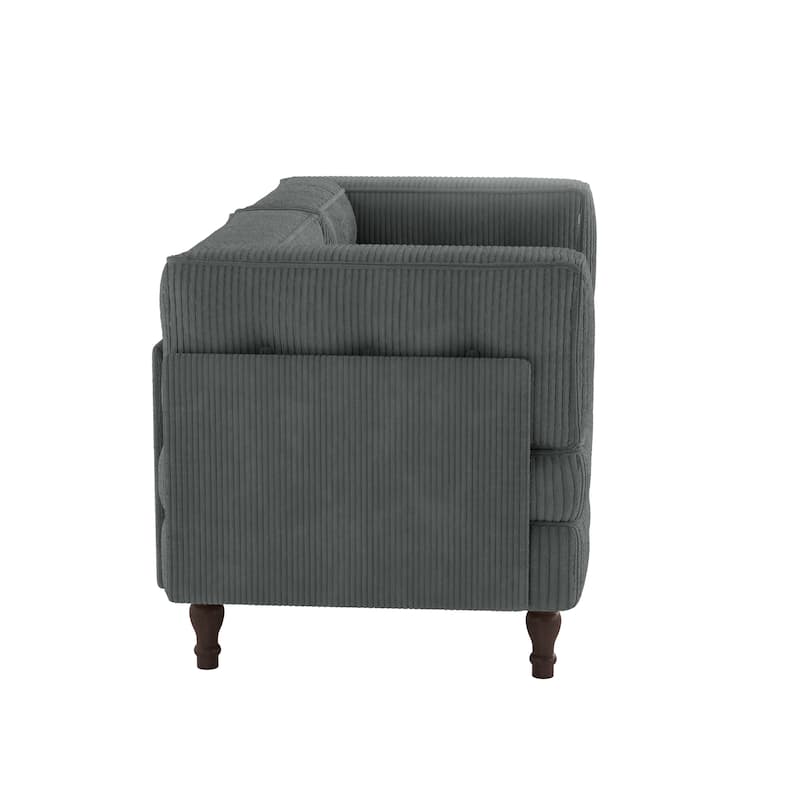 Oversized Sofa Corduroy Tufted Modular Sectional Set