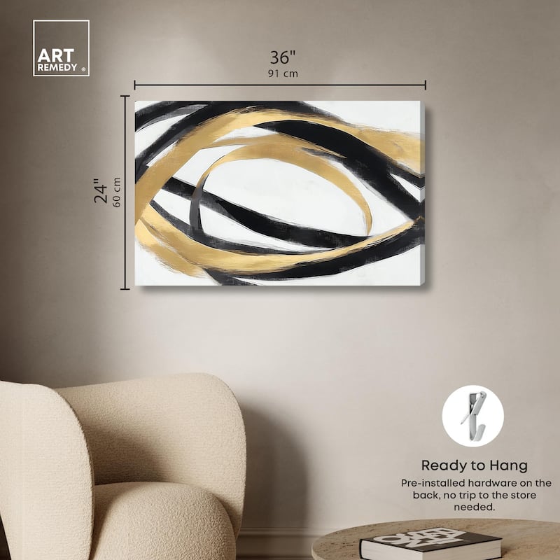 Loops of Luxury II Canvas by Art Remedy, Gallery Wrapped