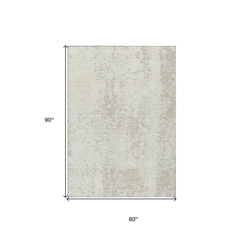 HomeRoots Abstract Transitional Rectangle Outdoor Rug