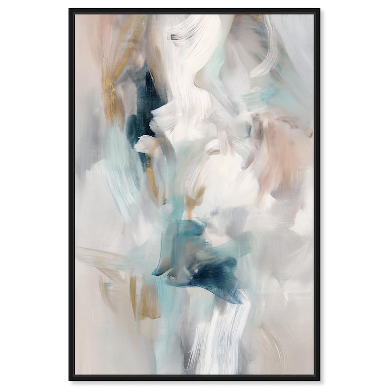 Whispering Colors III Canvas by Art Remedy - Black - 24" x 36"